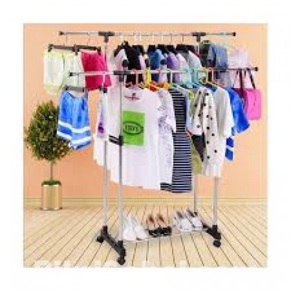 Double Hanging Cloth Stand and Shoes Rack  Code:DS-4554